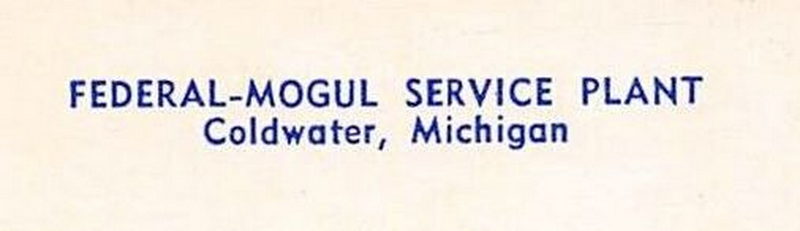 Federal Mogul Service Center - Postcard